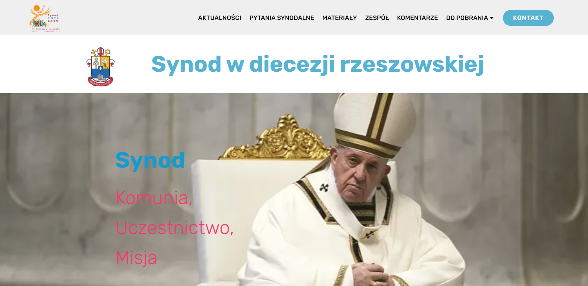 Strona internetowa Synodu